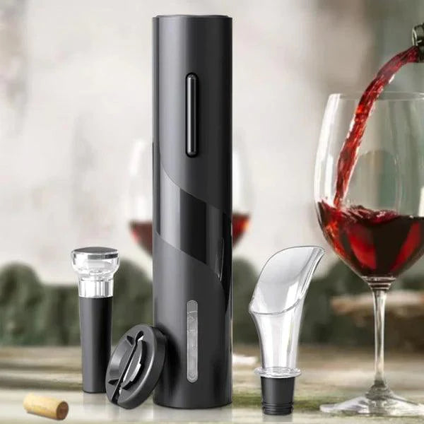 Abridor de Vinho Elétrico Recarregável - Vamos às Compras