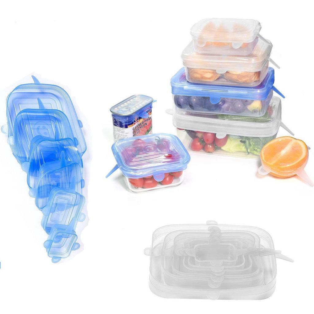 Kit 6 Tampas Silicone (Elastica Reutilizável) - Vamos às Compras