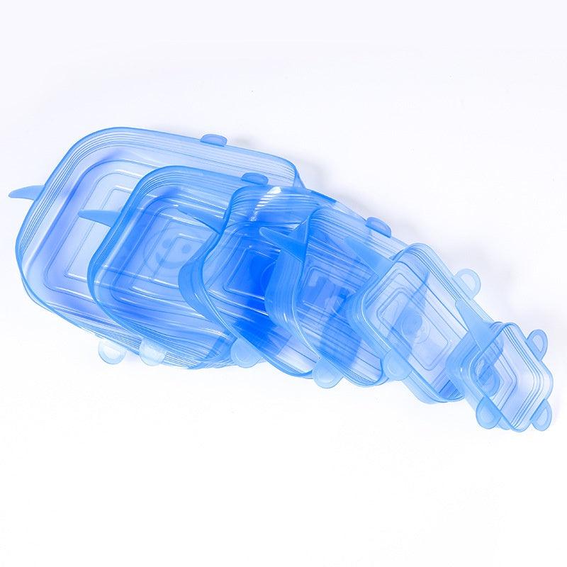 Kit 6 Tampas Silicone (Elastica Reutilizável) - Vamos às Compras