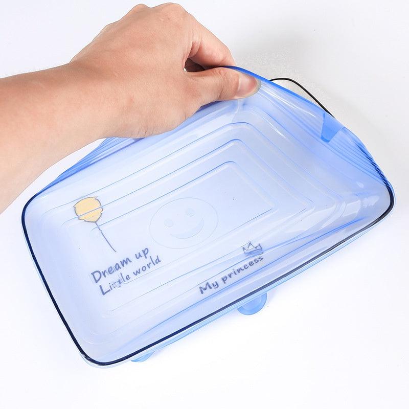 Kit 6 Tampas Silicone (Elastica Reutilizável) - Vamos às Compras