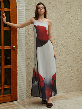 Vestido Longo com Estampa Floral - Jasmine