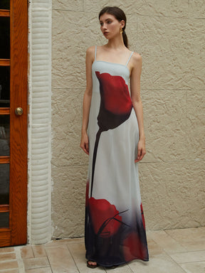 Vestido Longo com Estampa Floral - Jasmine