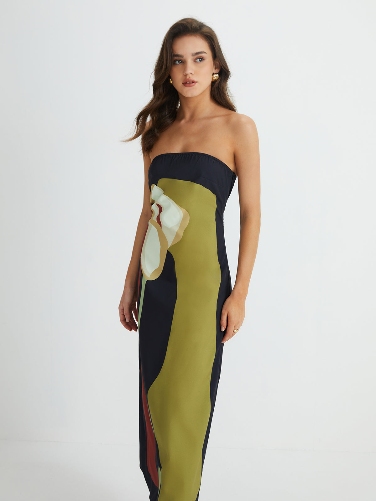 Vestido Longo com Estampa Floral - Rose Petal