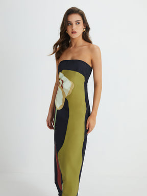Vestido Longo com Estampa Floral - Rose Petal