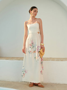 Vestido Longo com Estampa Floral - Sleeve