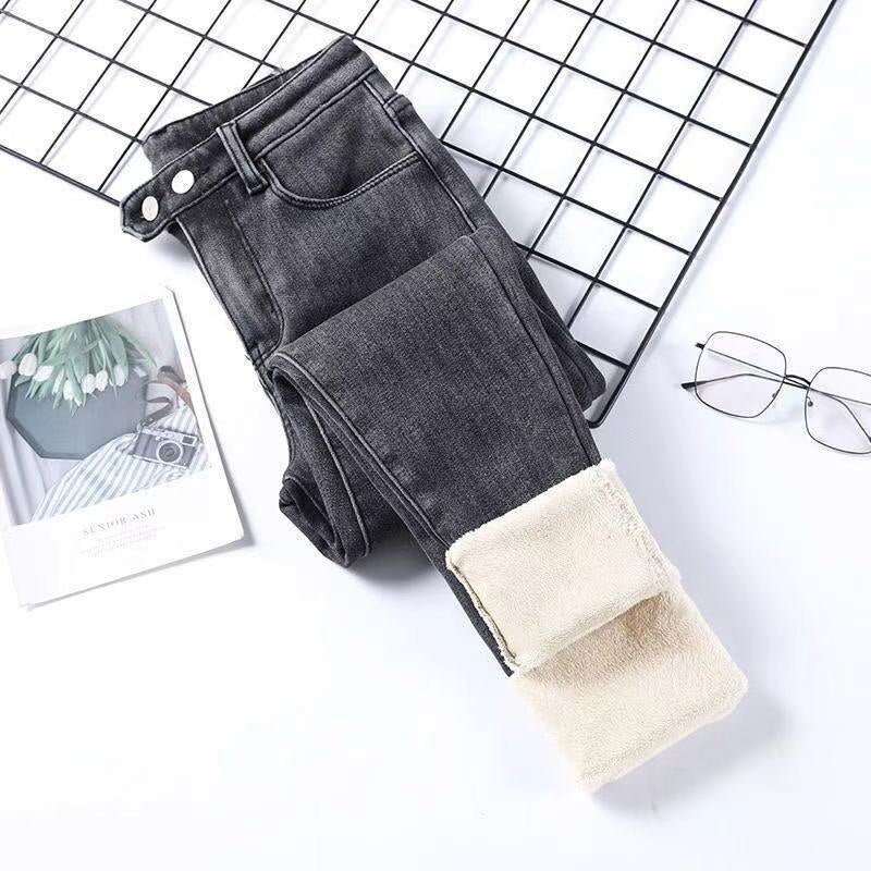 Calça Jeans Peluciada Tendência de Inverno - Lacapri