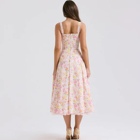 Vestido Midi em Estampa Floral - Alice