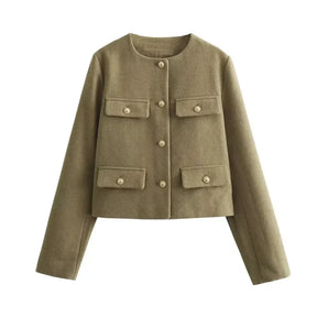 Casaco Casual Tweed