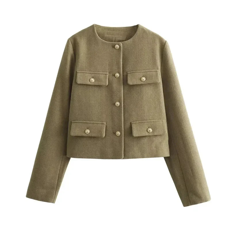 Casaco Casual Tweed