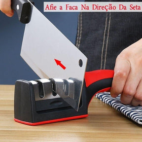 Amolador Inox (3 Afiadores) - Vamos às Compras